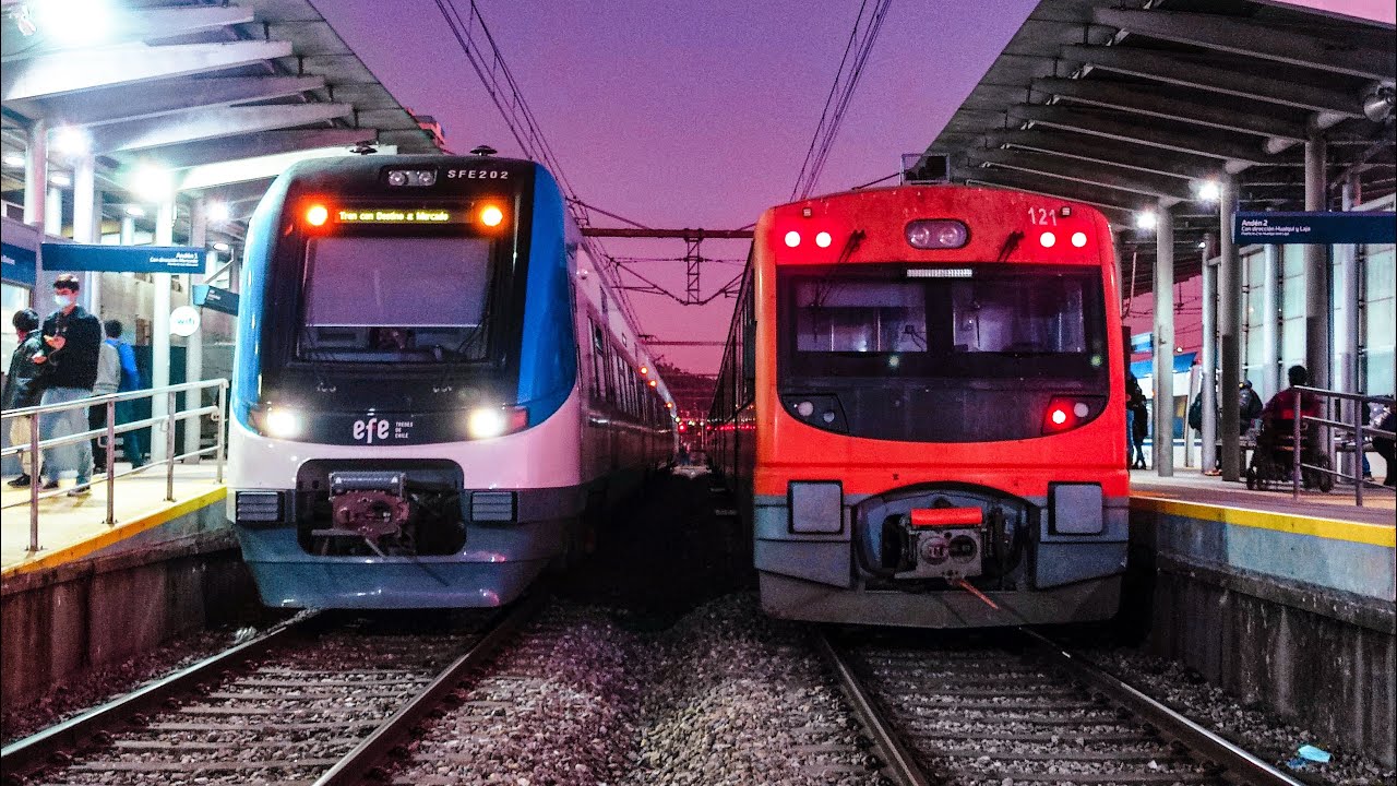 EFE SUR / Carrera de trenes en Concepción: UT440MC-121 V/S SFE-109