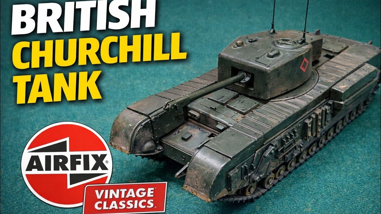 Airfix Churchill tank 1:76 vintage classic 