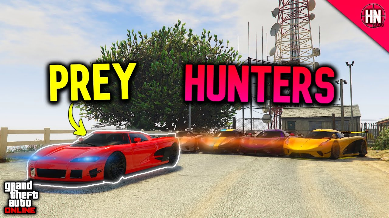 ENTITY XF vs 4 HSW ENTITY MT's | GTA 5 ManHunt!