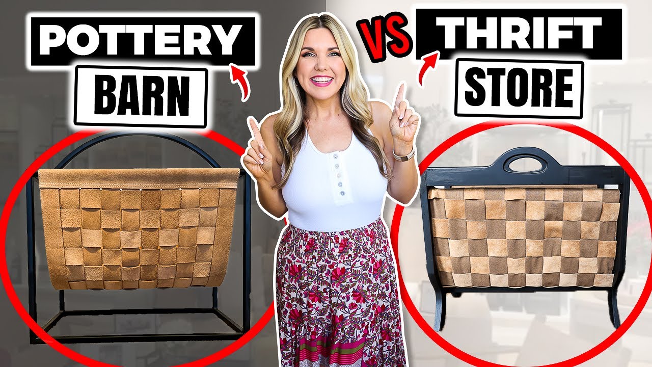 How to DIY Thrifted Decor to look like POTTERY BARN!