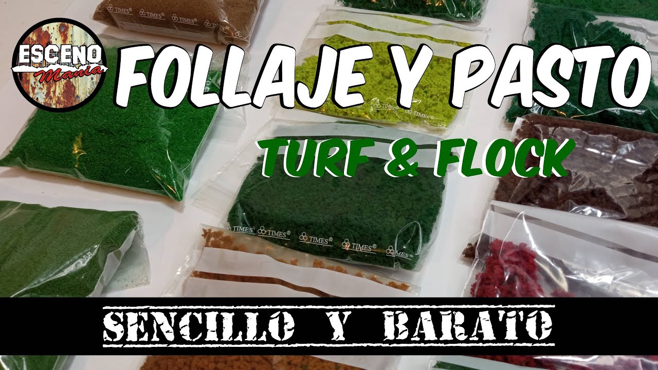 Ep #25. FOLLAJE Y PASTO, RÁPIDO Y BARATO. Flock & Turf, fast & cheap