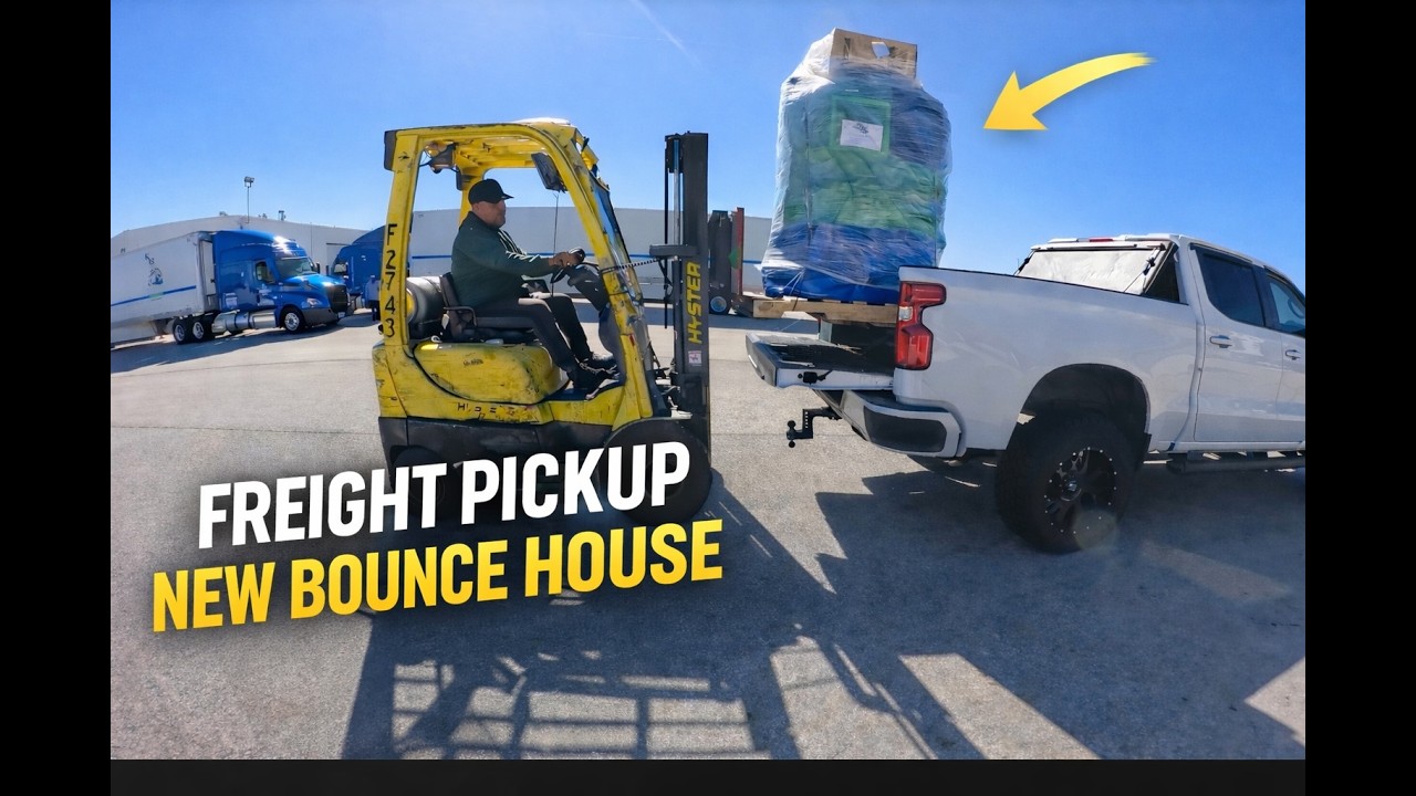 Picking Up a Bounce House for My Rental Business