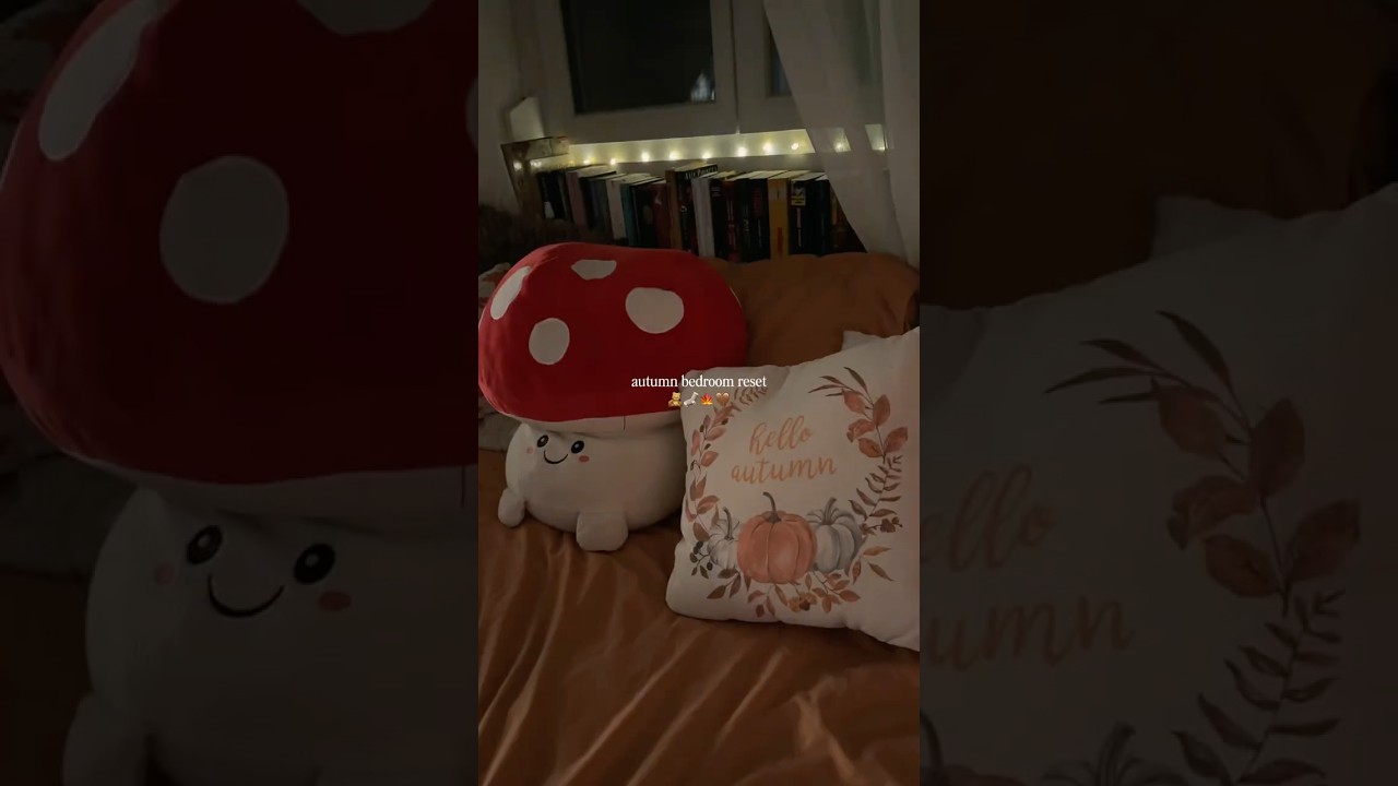 Cozy Fall Decoration 🍂🧸 | aesthetic autumn room makeover