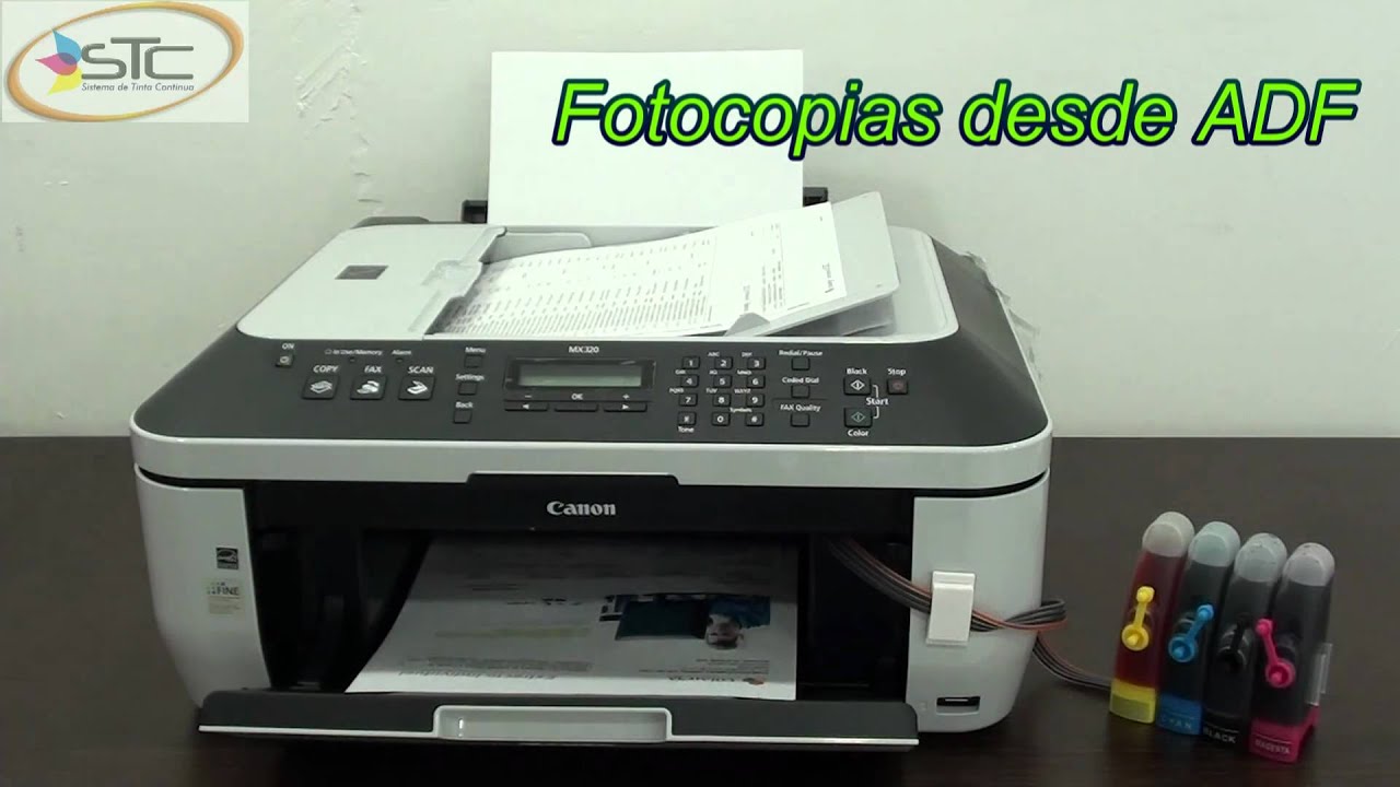 Multifuncional Canon MX320 Con Fax Sistema de Tinta Continua STC