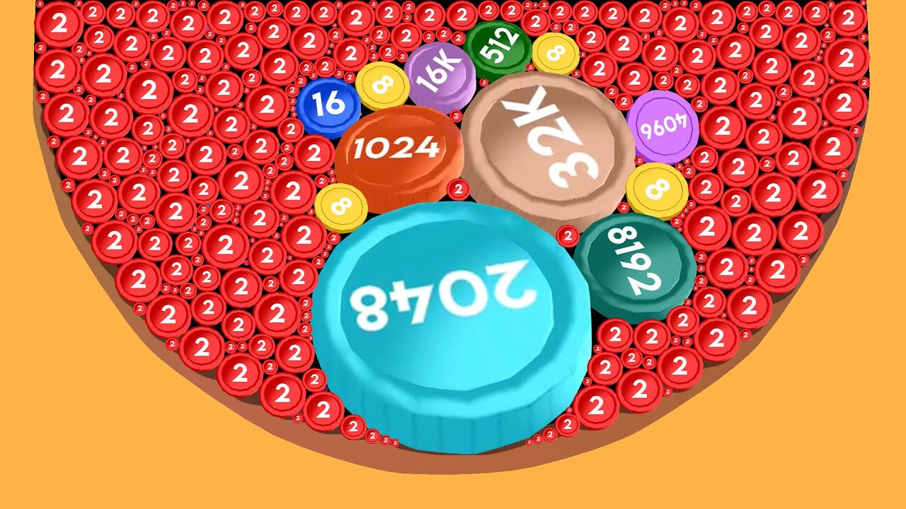 CHAIN COIN 2048 - Satisfying ASMR Merge Game!