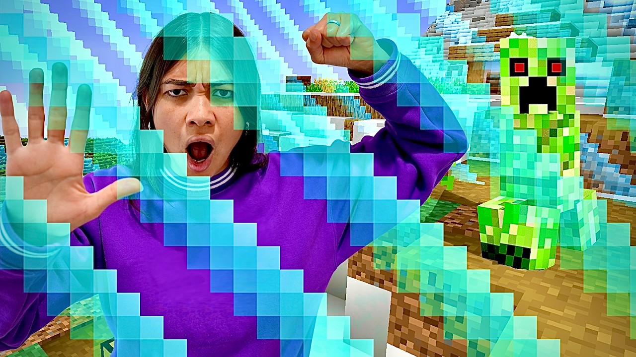 I Trapped My Wife in Tiny Minecraft World!!