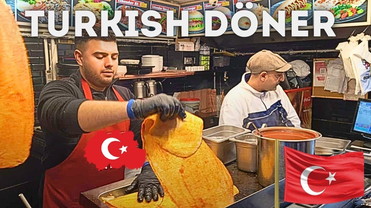 Turkish Street Food Doner Kebab Tavuk Durum