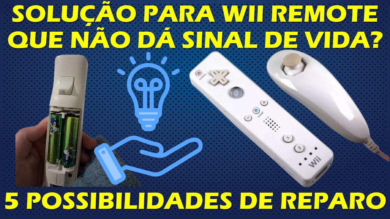 5 COISAS QUE VOCÊ PODE FAZER PARA CONSERTAR O SEU WII REMOTE QUE NÃO DÁ SINAL DE VIDA! CONTROLE WII