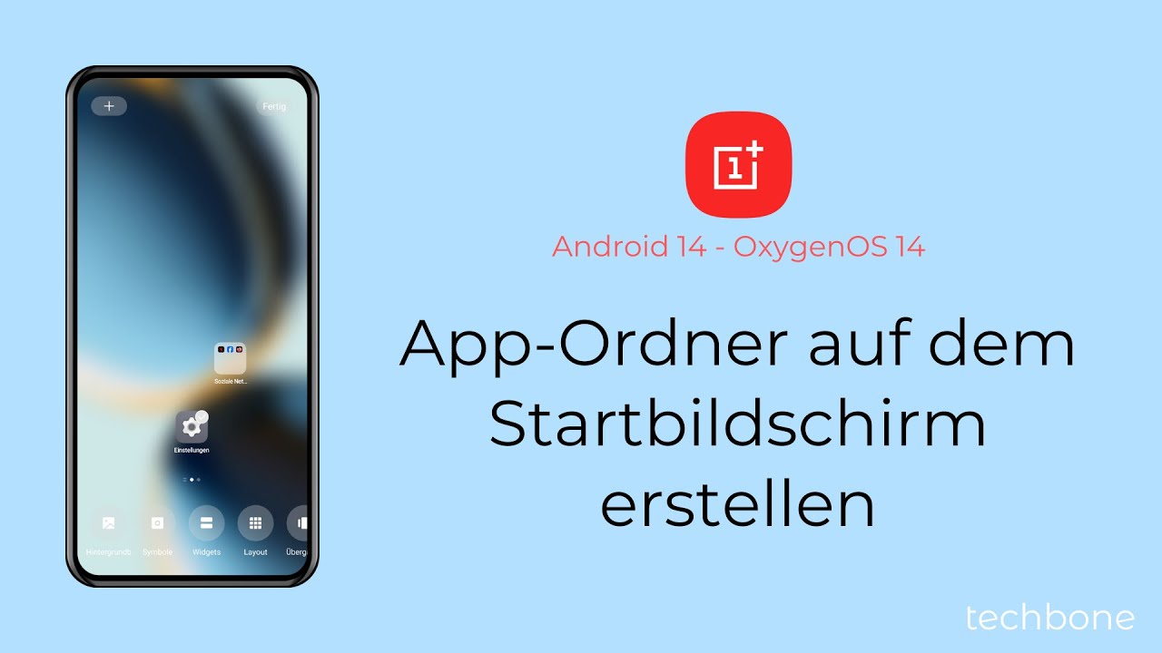 App-Ordner auf dem Startbildschirm erstellen - OnePlus [Android 14 - OxygenOS 14]