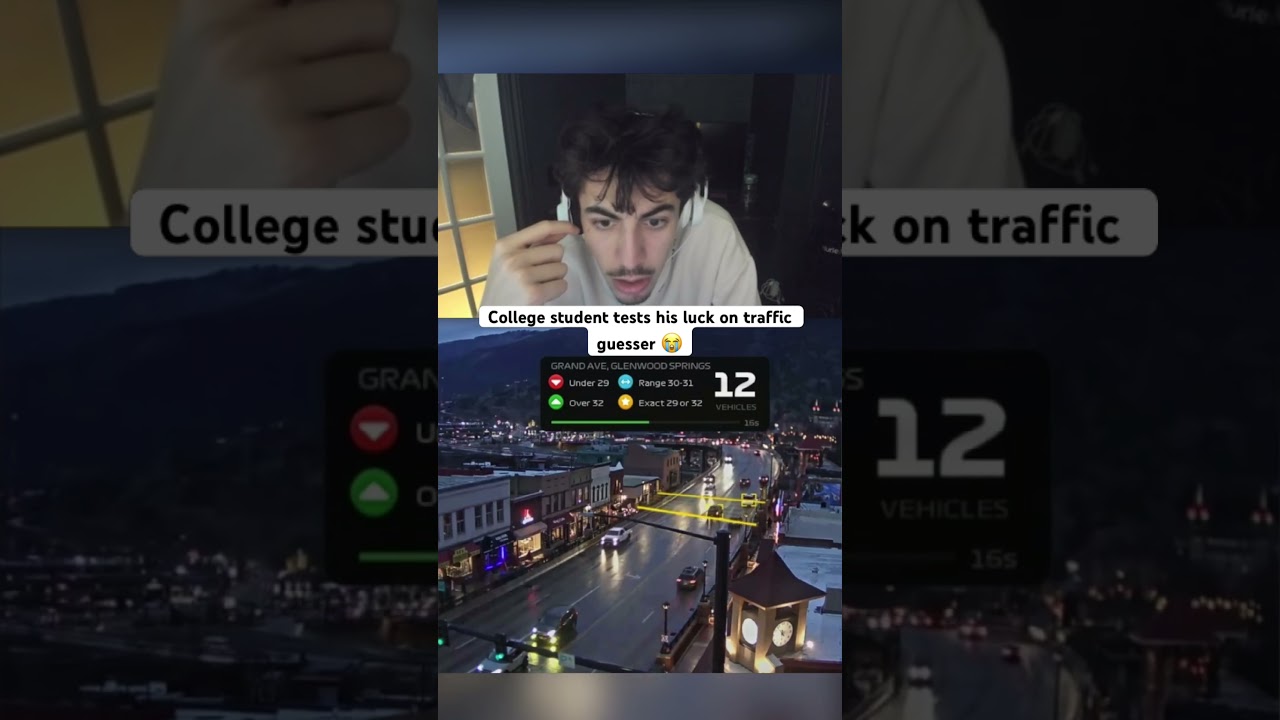 College student tests his luck on traffic guesser 😭 #kickstreaming