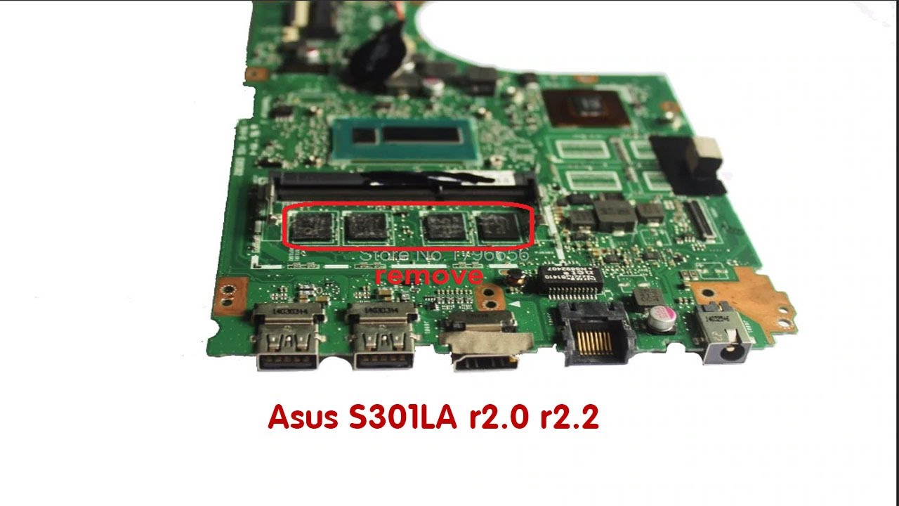 How to disable RAM onboard Asus S301LA r2 0 r2 2 -  Способы отключения впаянной памяти на ноутбуках
