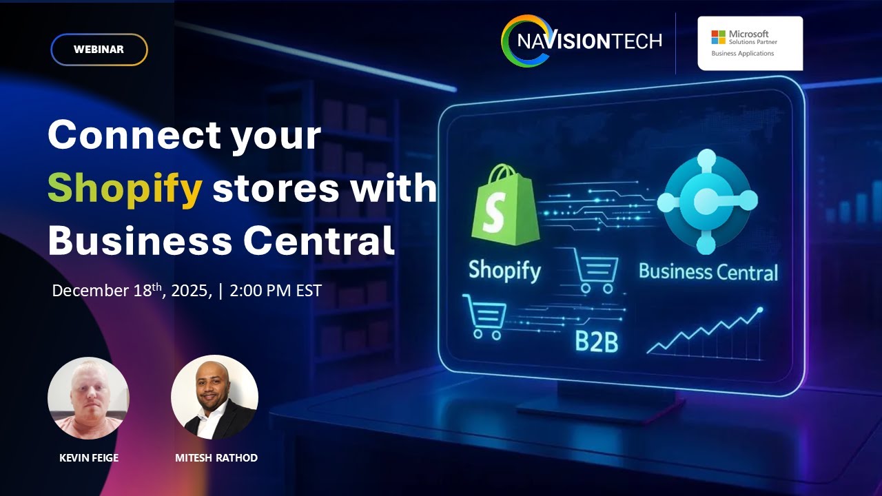 Webinar: Connect Your Shopify Stores with Business Central