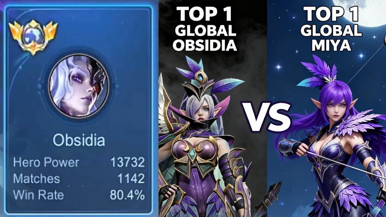 Top 1 global obsidia vs top 1 global miya adu mekanik nya lebih ngeri dari pro player