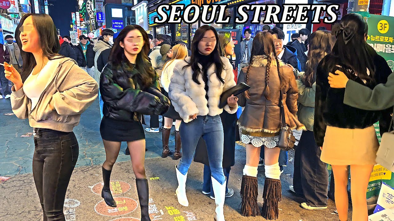 [4K 활기차진 건대 거리 🔥🔥🔥] 날씨가 온화해지니까 많은 분들이 건대 거리에 나오셨네요 😊😊😊SEOUL/KOREA