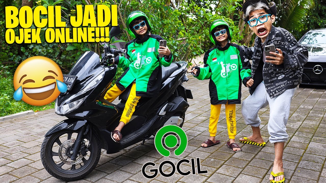 DRAMA BOCIL JADI OJEK ONLINE!!! DIA SENENG BANGET MENDADAK JADI SULTAN!!!