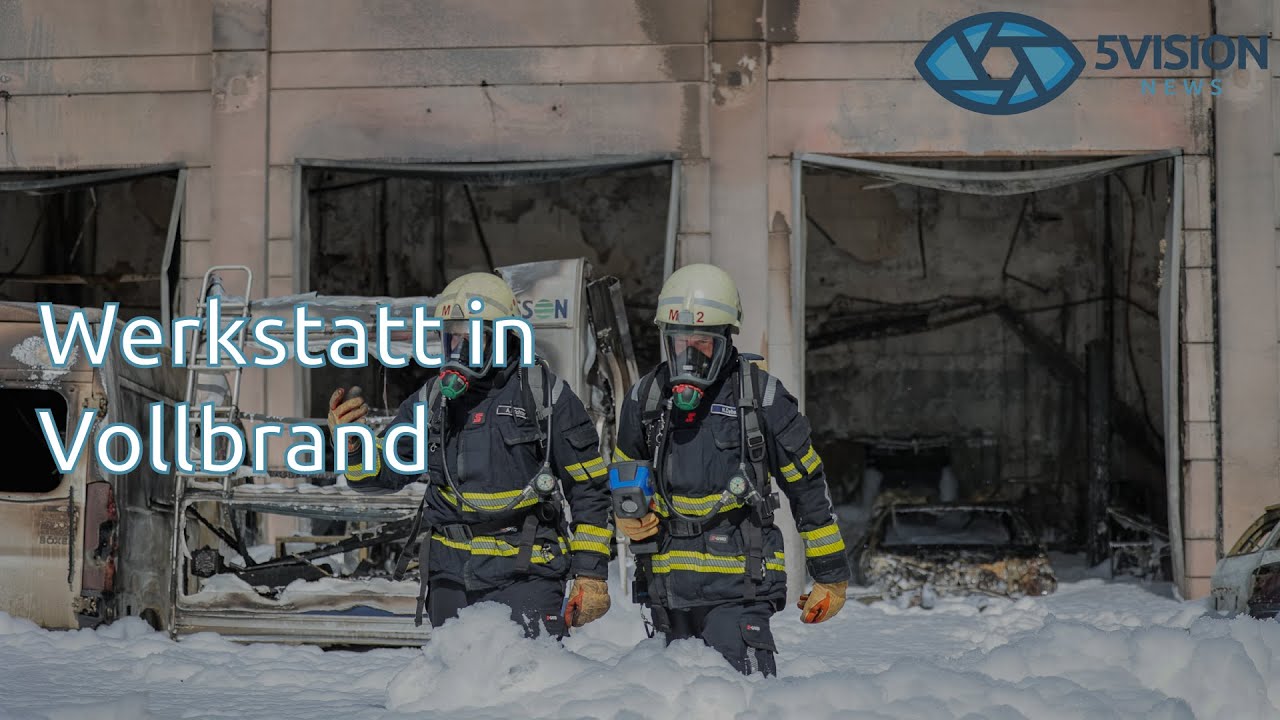 Maintal: Gro&szlig;brand in Werkstatt - Sechs Verletzte