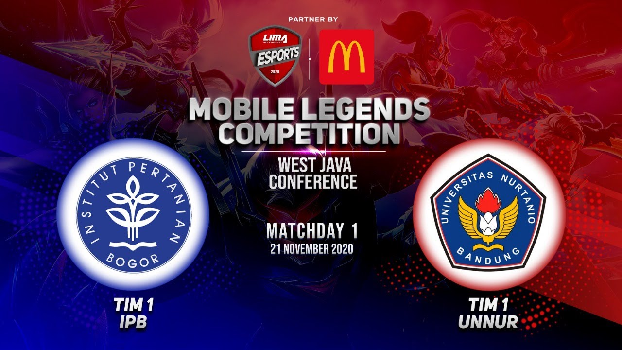 Institut Pertanian Bogor 1 vs Univ. Nurtanio 1 LIMA ESPORTS Mobile Legends WJC 2020