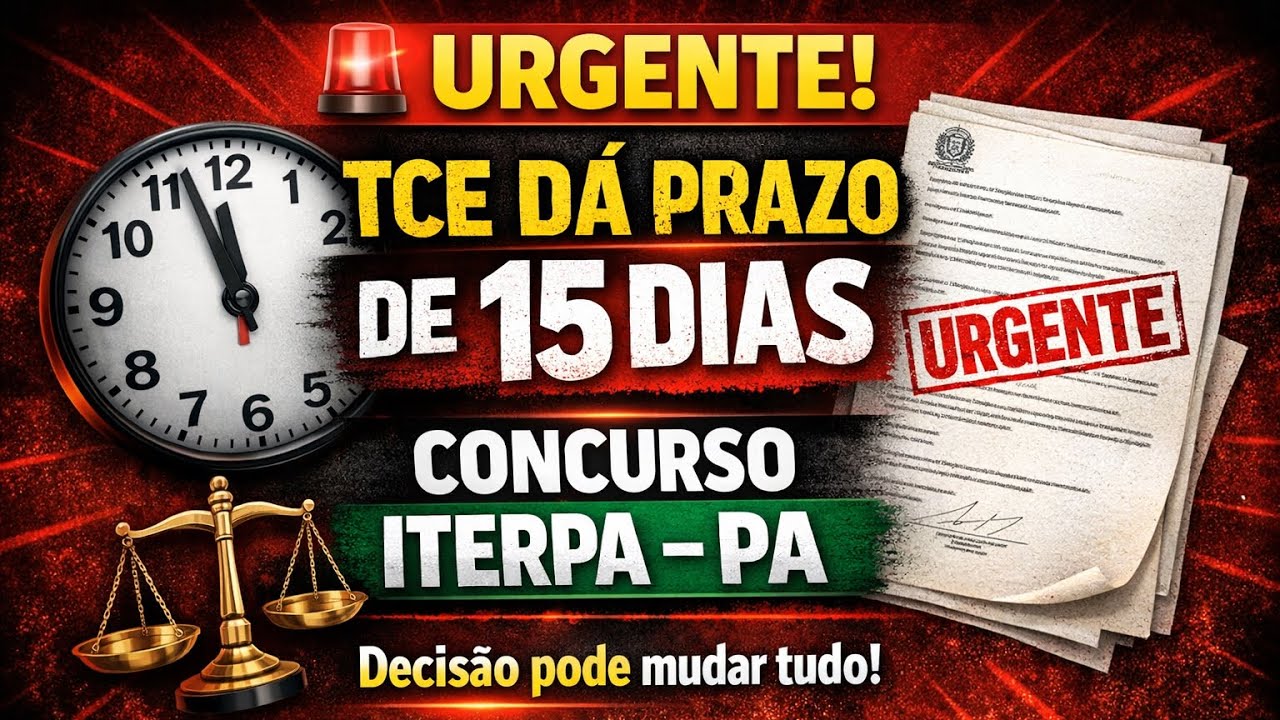 CONCURSO ITERPA PA 2026: EDITAL IMINENTE? 