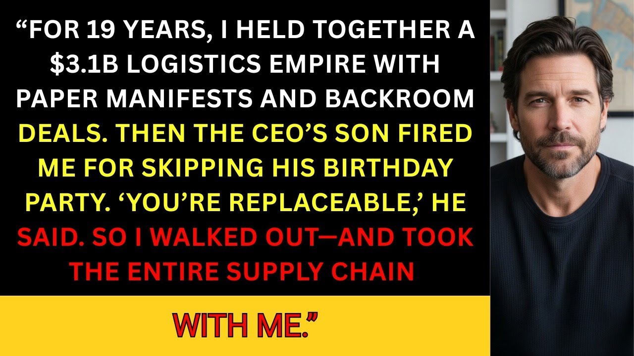 I Was Fired for Missing a Birthday Party — So I Froze a $3.1B Logistics Empire ♟️