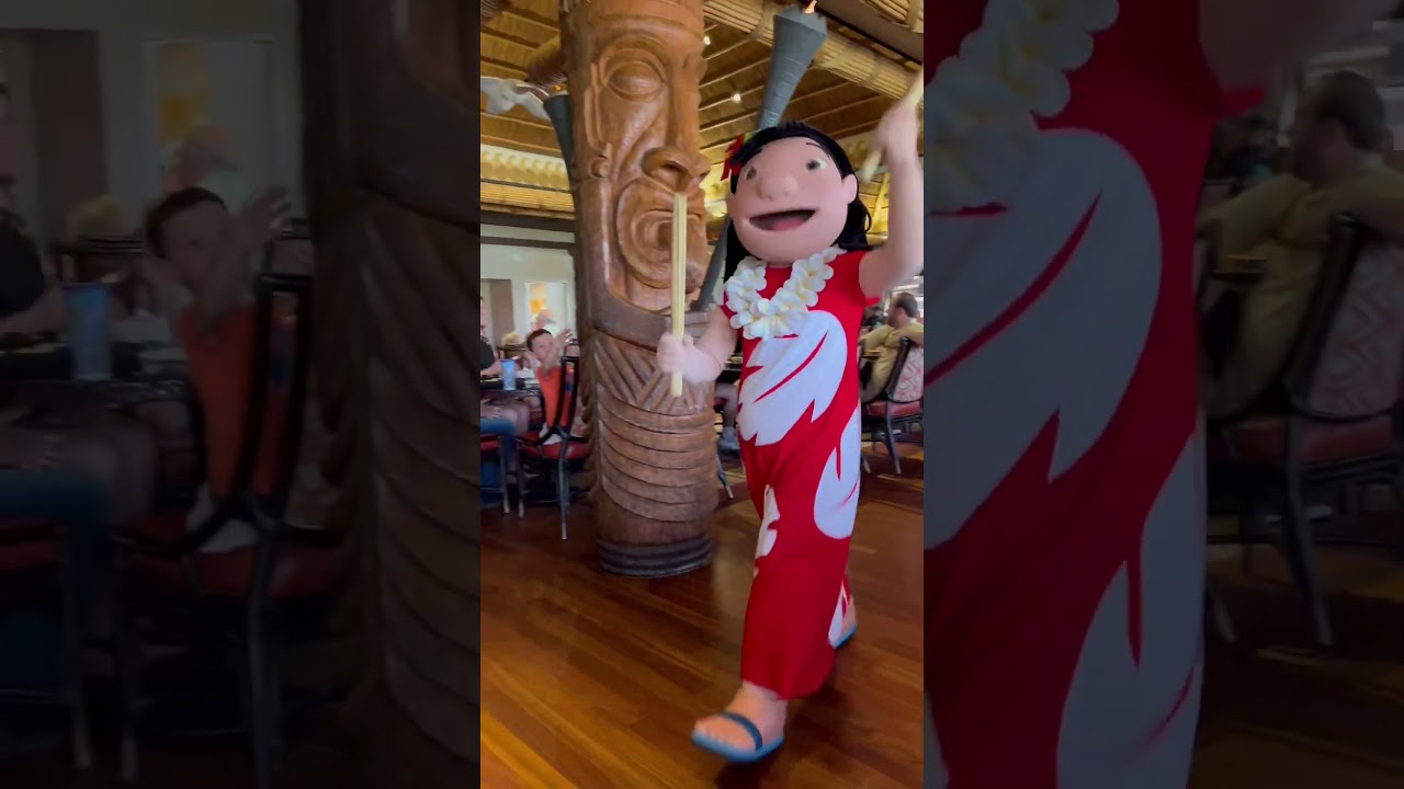 Character dining breakfast at O&rsquo;hana🩵 #ohana #characterdining #disneylife #disney #polynesianresort