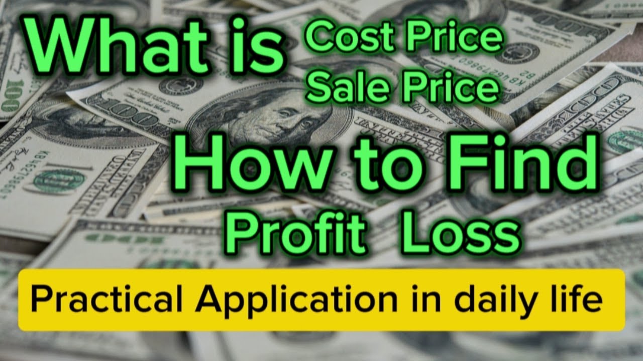 How to find profit and loss, cost and sale price . Cambridge maths D2, chapter 3 (part 1)