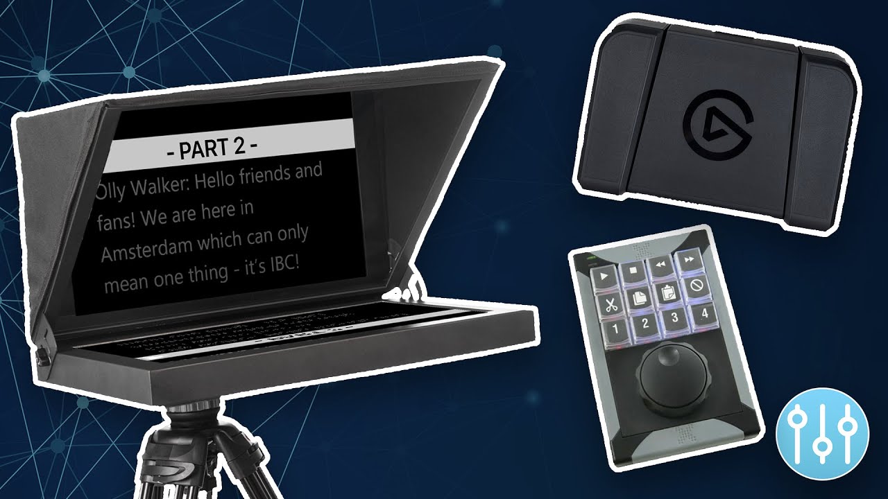 Controlling the Teleprompter - UI,  X-Keys XK12 Jog Shuttle and Elgato Stream Deck Pedal