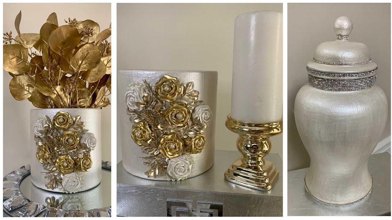 Metallic Gold and Pearl White Decor || Creating High-End Looks for Less|| Spring 2020