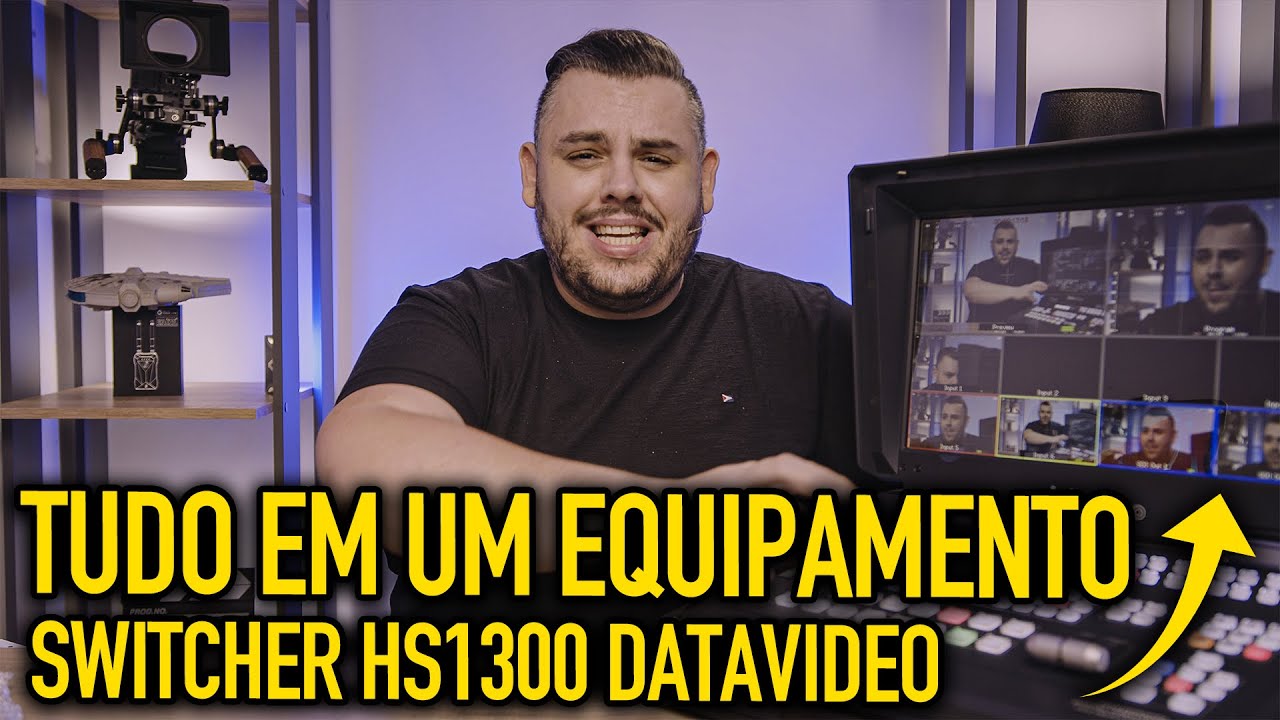 TUDO em um EQUIPAMENTO SWITCHER DATAVIDEO HS1300
