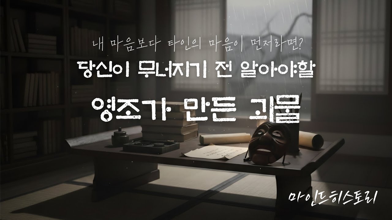역사 읽어주는 여자📖 내 마음이 무너지기 전 알아야할 사도세자 이야기
