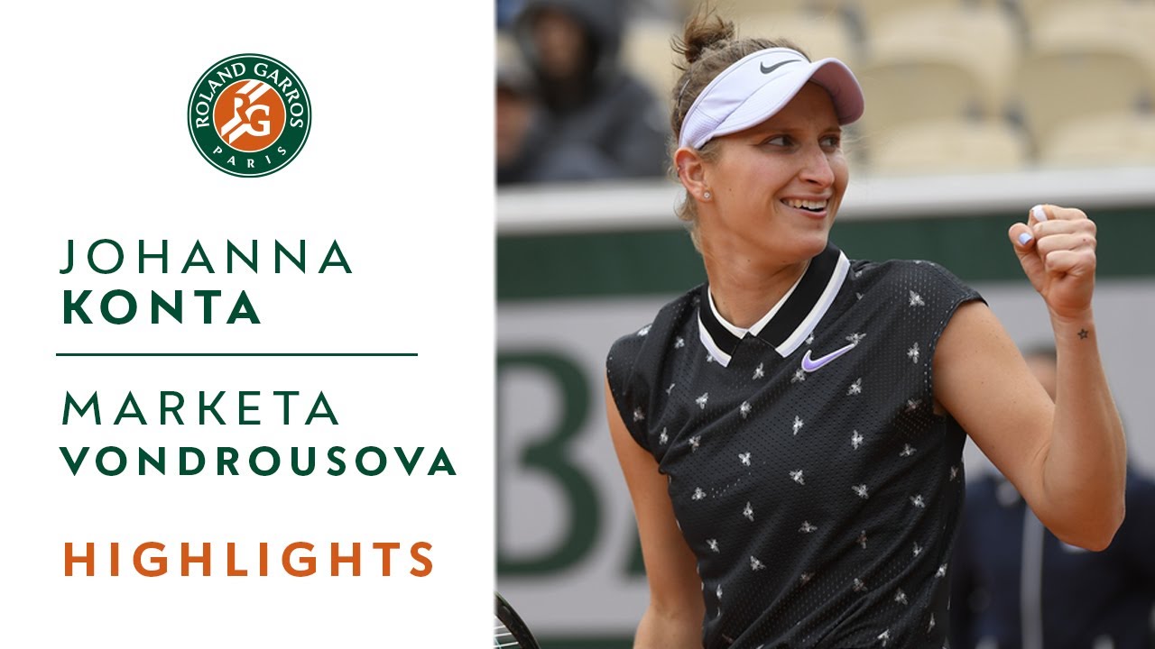 Johanna Konta vs Marketa Vondrousova - Semi-Final Highlights | Roland-Garros 2019