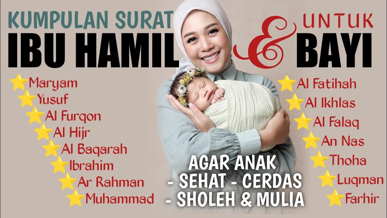 MOOD BOOSTER😍 SURAT MARYAM DAN YUSUF UNTUK IBU HAMIL - Kuntriksi Ellail