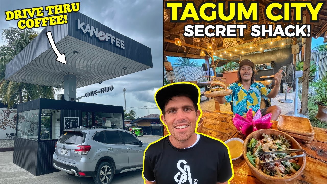 BIG SECRET IN TAGUM CITY - Drive Thru Coffee Gasoline Station? (Davao Vlog)