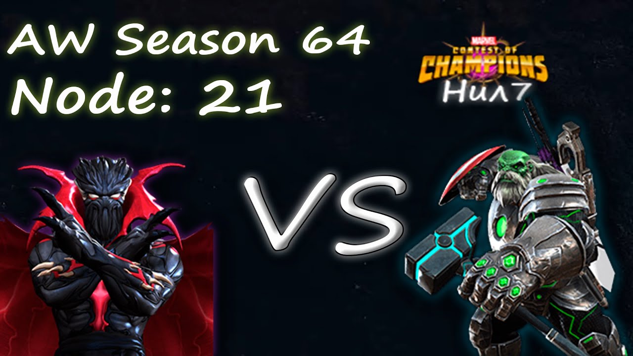 Mcoc aw node 21 R4 Symbiote Supreme VS R4 Maestro
