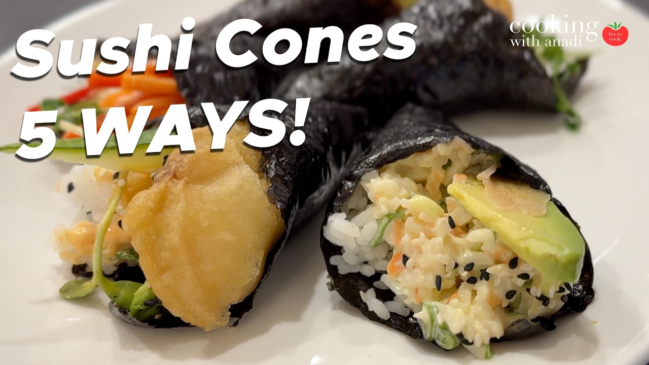 5 Sushi Cone Recipes - How to Make Temaki Sushi