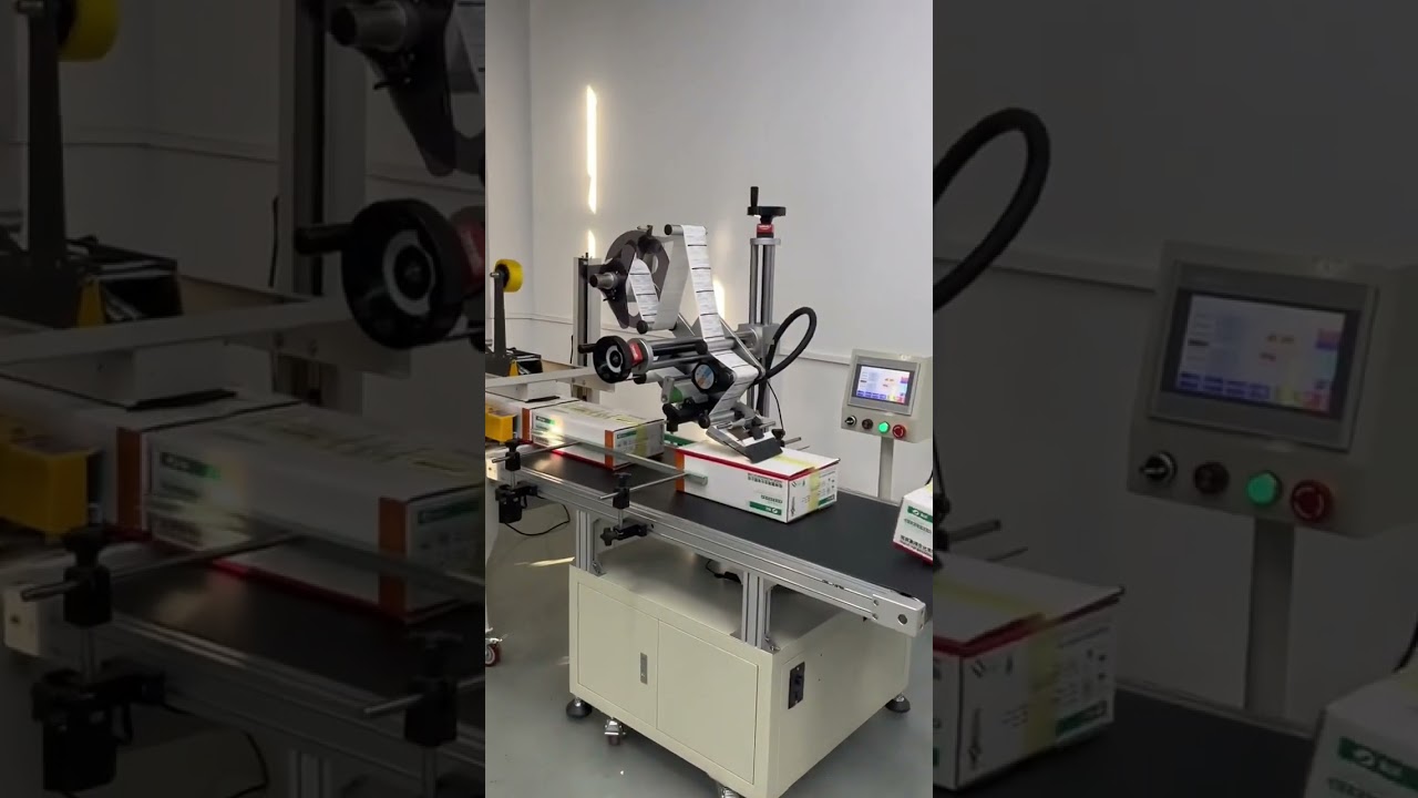 Carton case box sealer +top labeling machine,tape sealing machine,box taper
