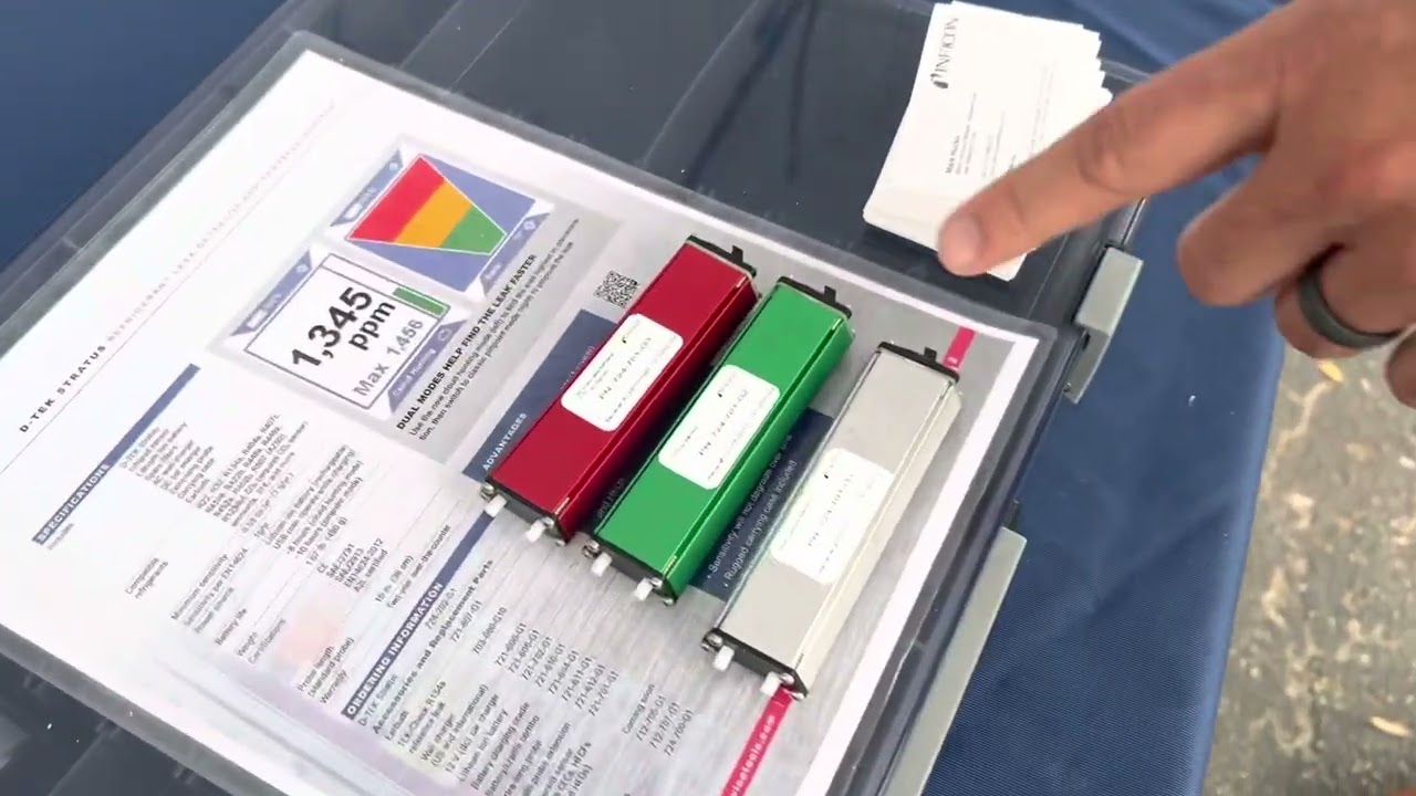 Inficon D-TEK Stratus Refrigerant￼, CO2, HC Flammable Leak Detector and Portable Monitor