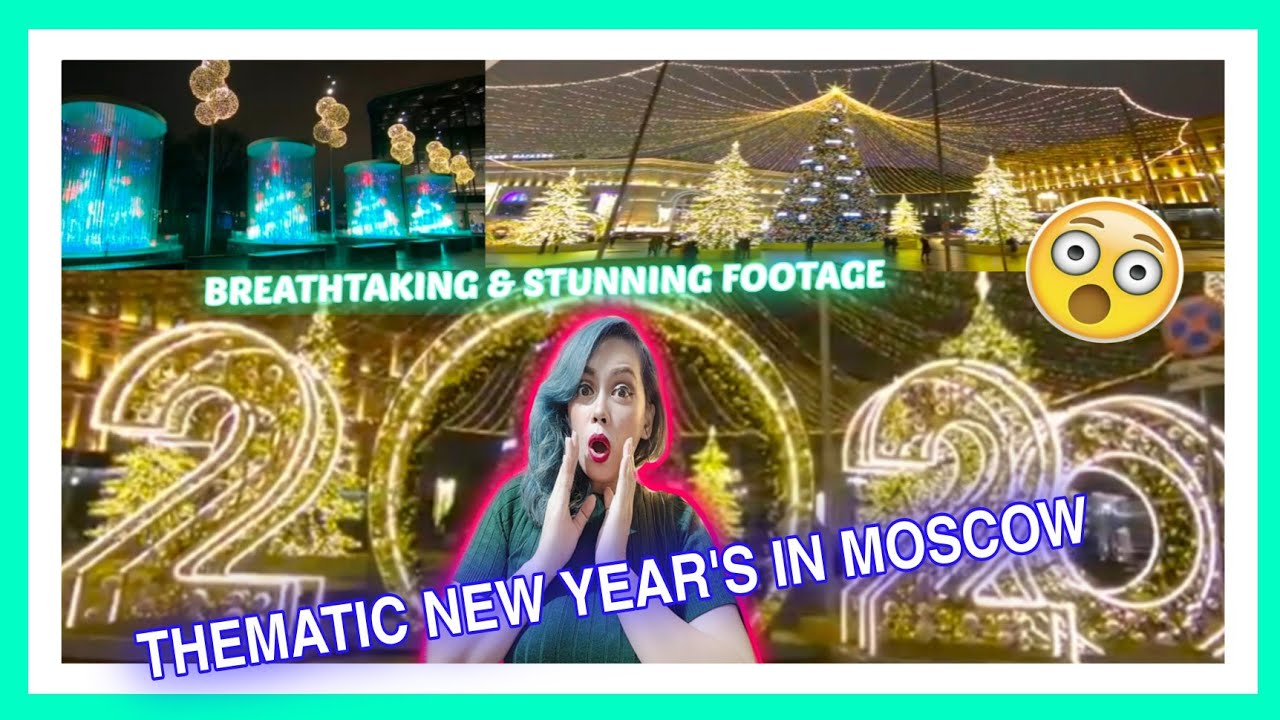 NEW YEARS IN MOSCOW THEMATIC SEASONS | RUSSIA MOSCOW NEW YEAR'S REACTION!