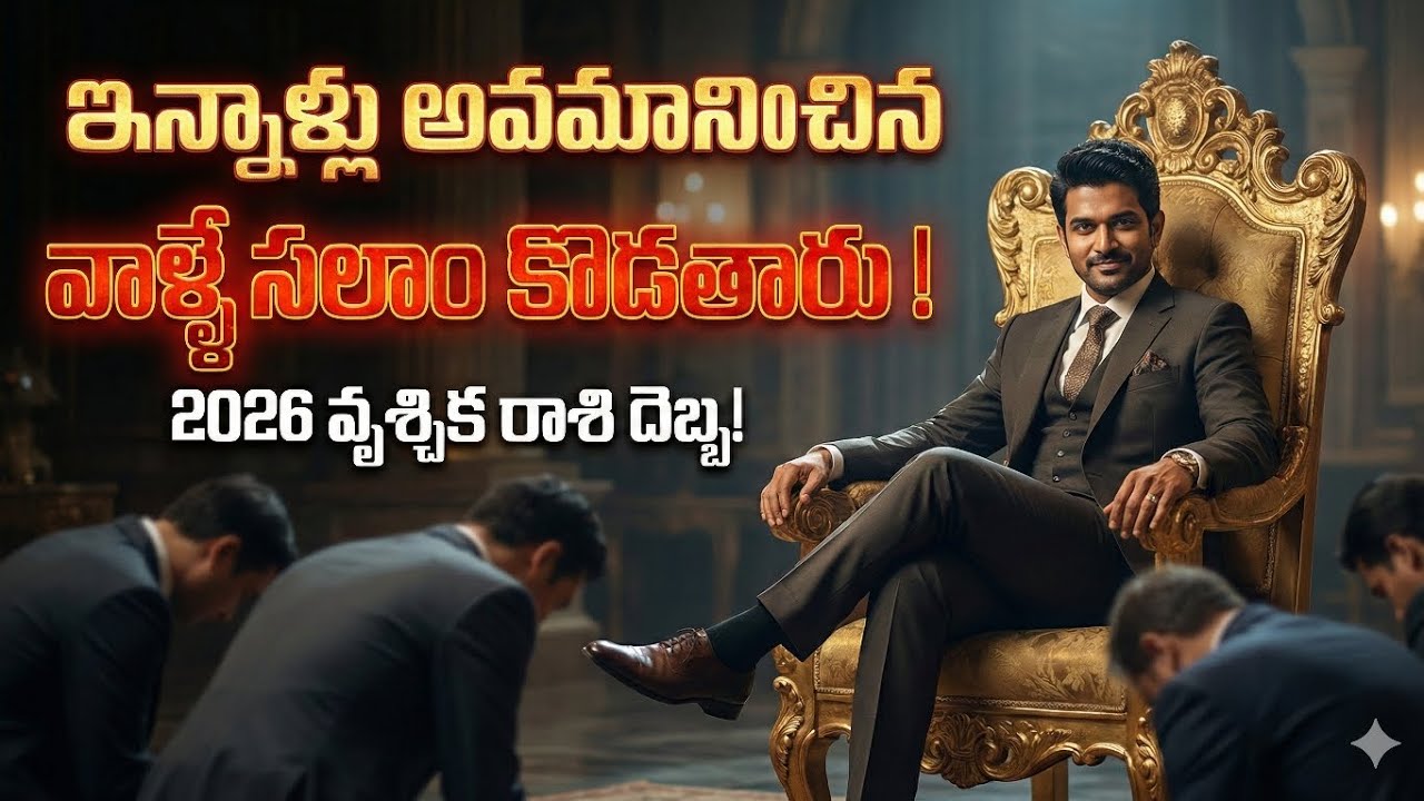2026 వృశ్చిక రాశి: ఇన్నాళ్లు అవమానించిన వాళ్ళే సలాం కొడతారు! 🔥  | Vruschika Rasi 2026 Telugu