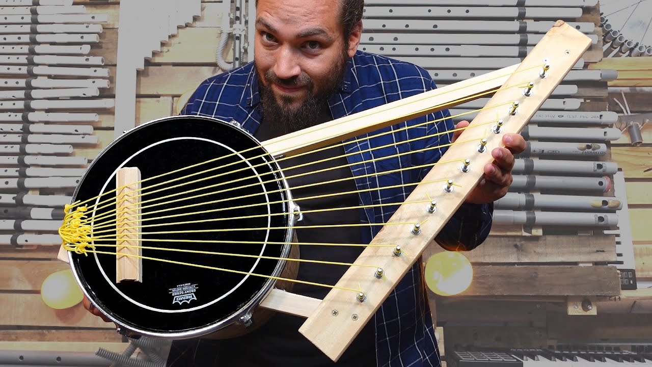 I made a track with a brush cutter strings lyre