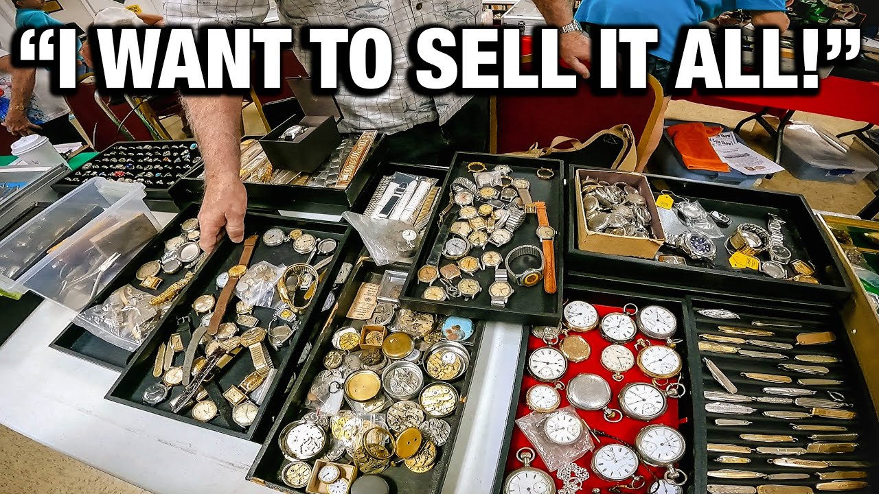 Buying a Massive Vintage Watch Collection at a Vintage Watch Show!