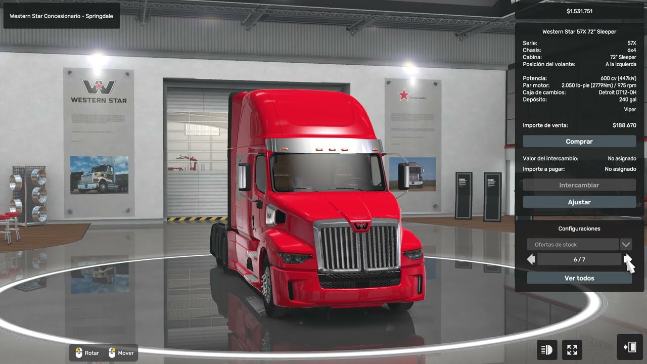 American Truck Simulator Compro mi primer Camión y busco su primera ruta ( Presupuesto 1,5 Mill. )