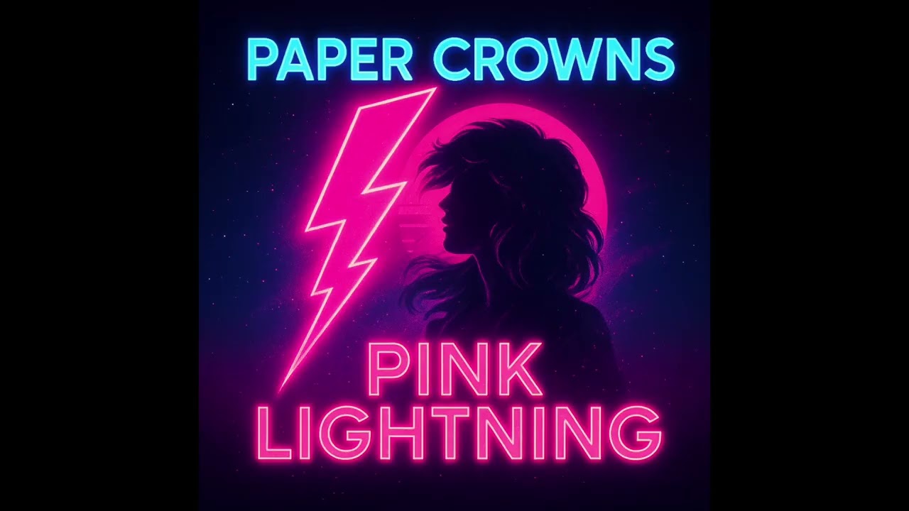 Pink Lightning &mdash; Paper Crowns | Retro Punk-Pop / 1980s (Official Lyric Video)