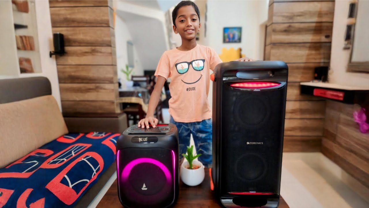 Boat VS zebronics , Epic sound and bass battle #basstest boat partypal 185 vs zebronics roxer 100w