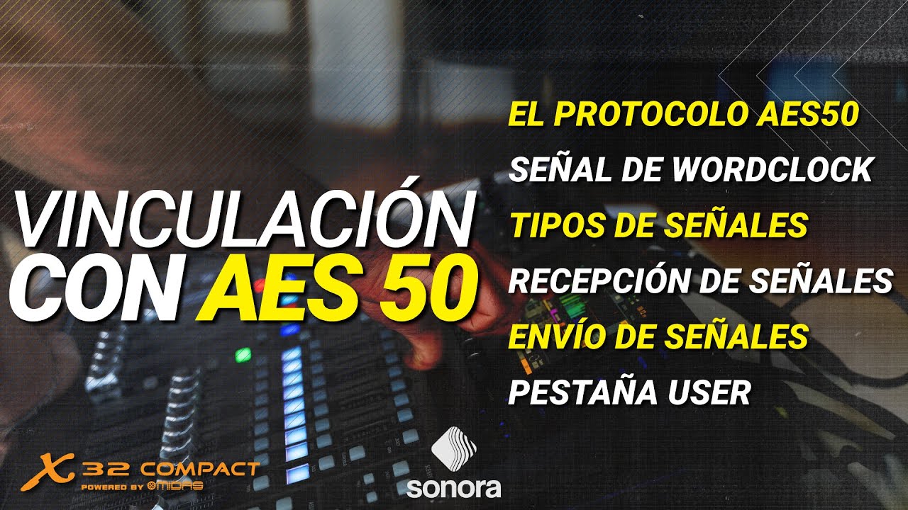 Behringer X32 - Vinculaci&oacute;n de controladoras con AES50