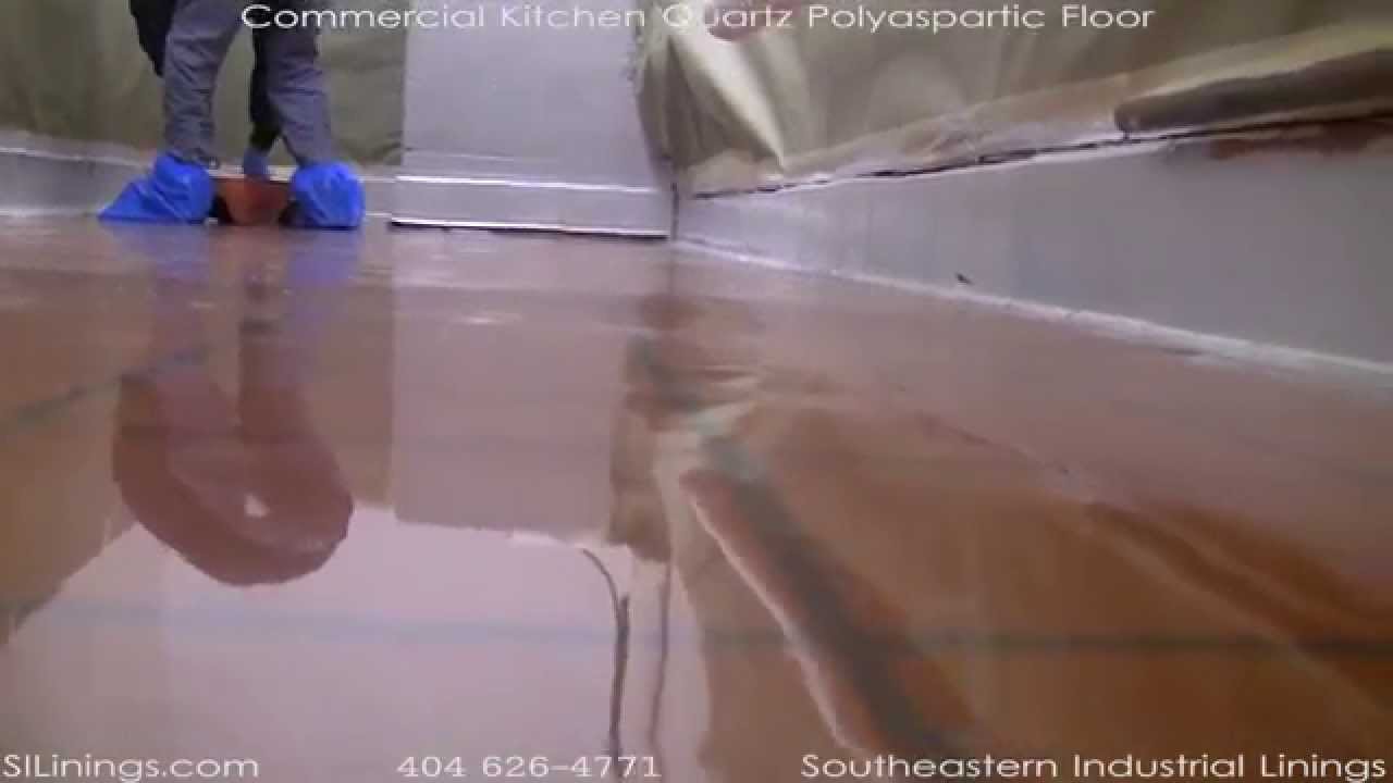 Commercial Kitchen Polyaspartic Quartz Flooring System