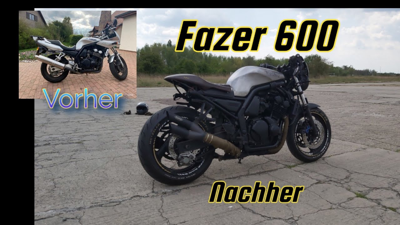 Yamaha Fazer 600 Cafe racer project finished 