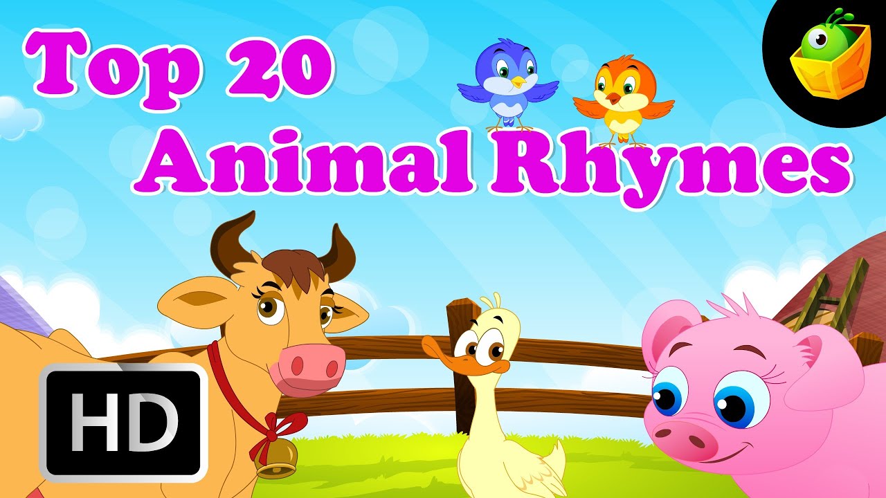 Топ 20 Animal Nursery Rhymes | 20+ Mins | Сборник мультфильмов / анимационных Songs For Kids