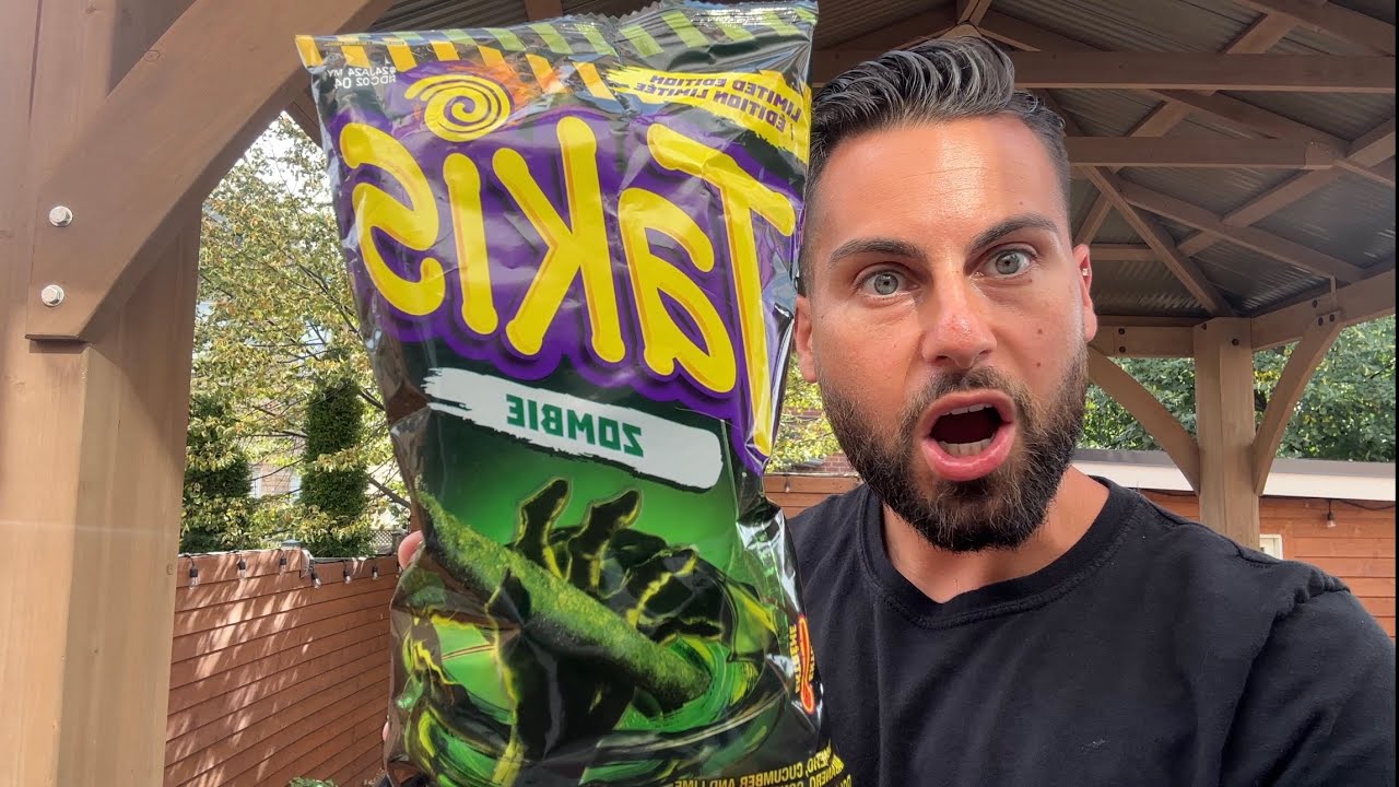 TAKIS Zombie Limited Edition Tortilla Chips Taste Test Review
