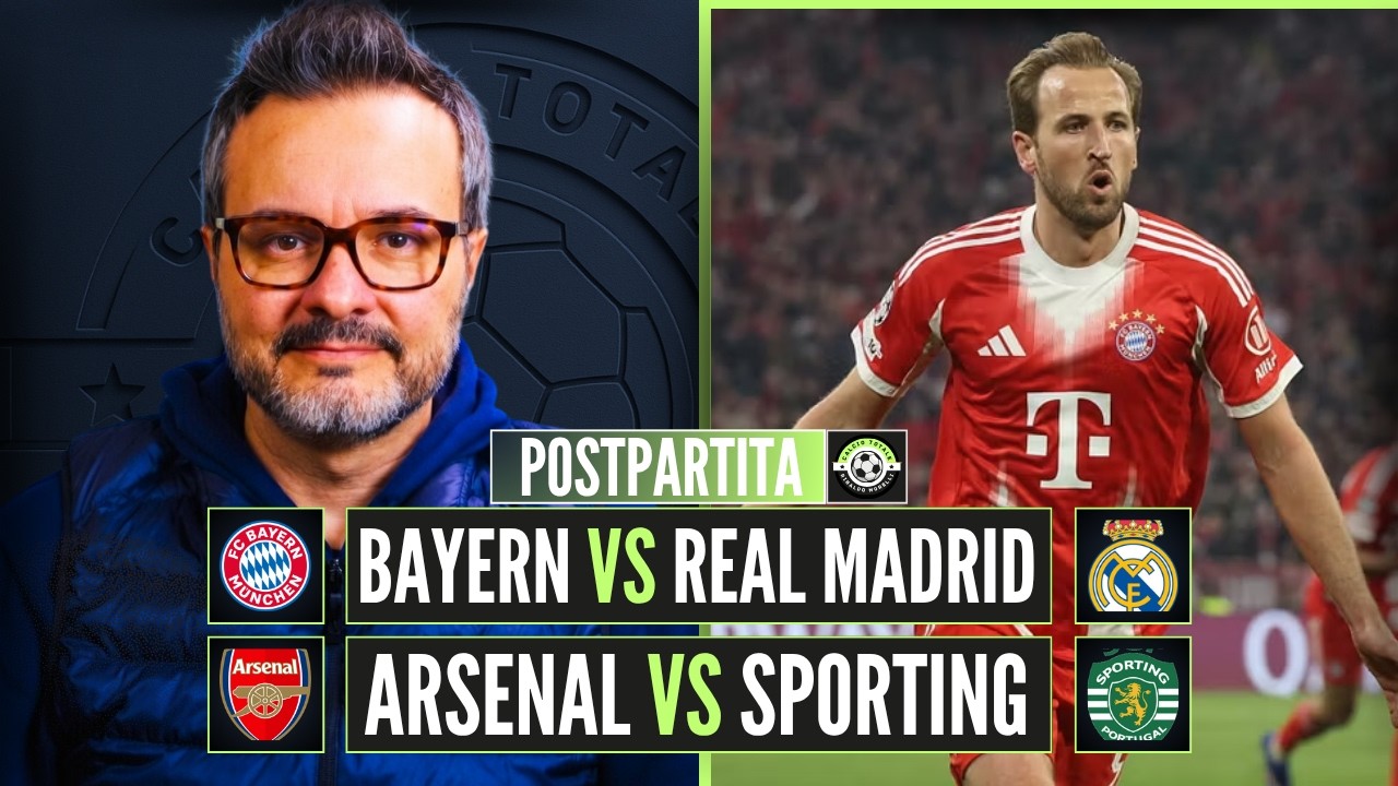 BAYERN-REAL, lo spettacolo (offensivo)! ARSENAL in semifinale di Champions