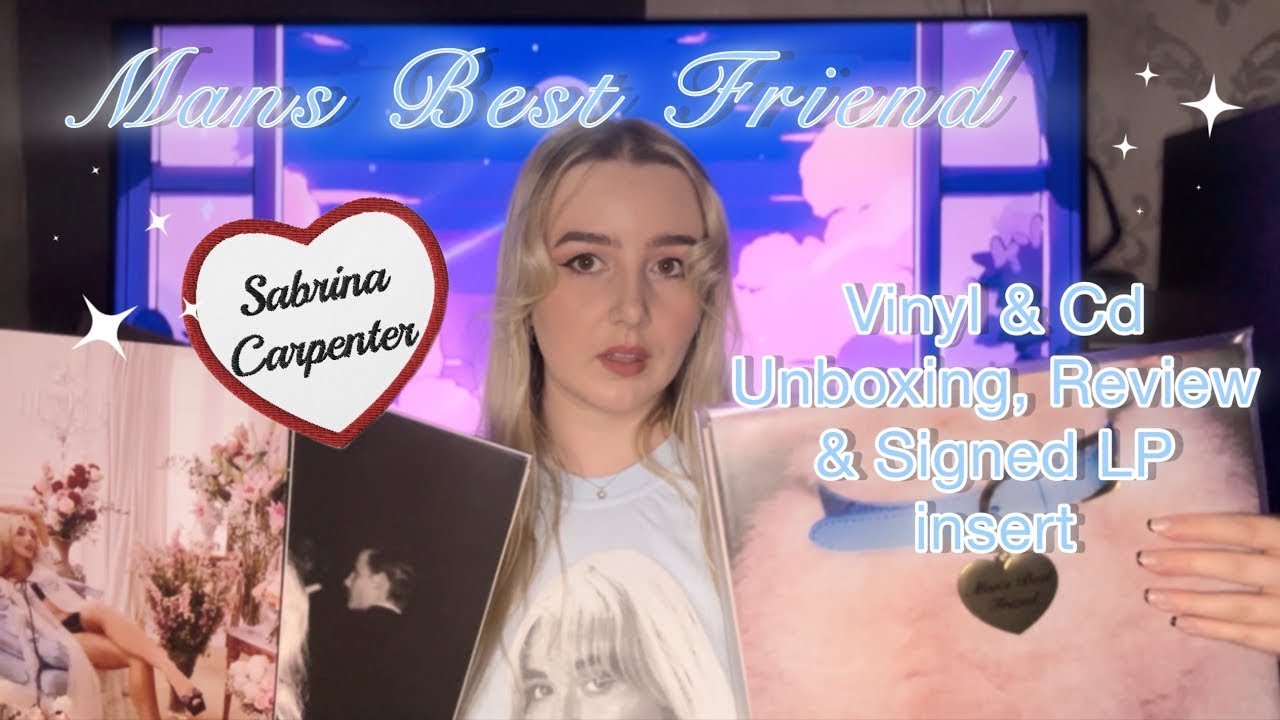 Sabrina Carpenter Mans Best Friend Vinyl Unboxing & Review + cds, Signed insert & more 🐾